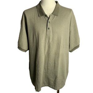 Vintage 90s Northwest Territory Naturals Polo Shirt 3X Green Short Sleeve Knit